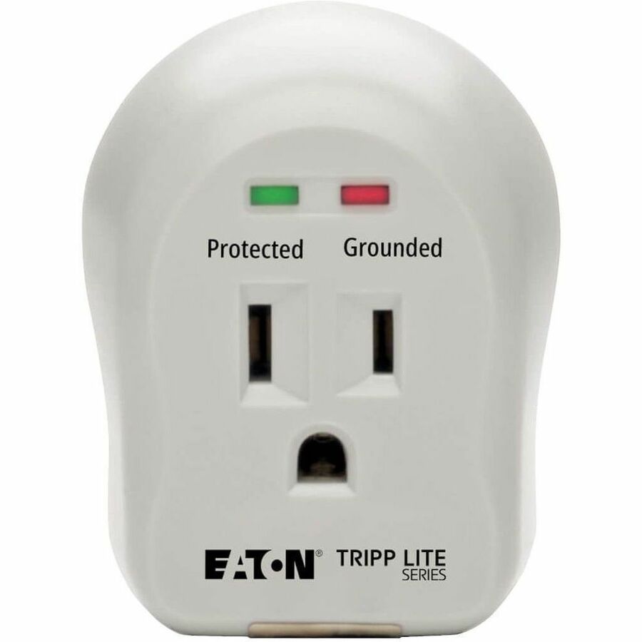 Alternate-Image4 Image for Eaton Tripp Lite Series 1-Outlet Personal Surge Protector, Direct Plug-In, 600 Joules, 2 Diagnostic LEDs