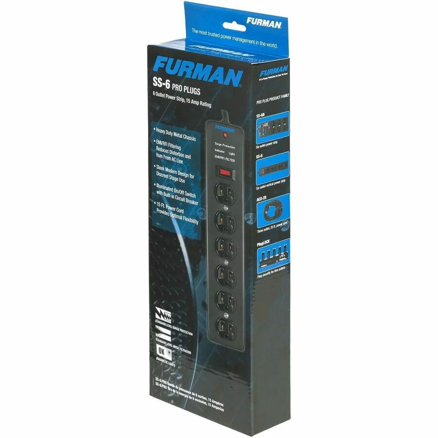 Alternate-Image2 Image for Furman Sound 6 Outlet Power Strip
