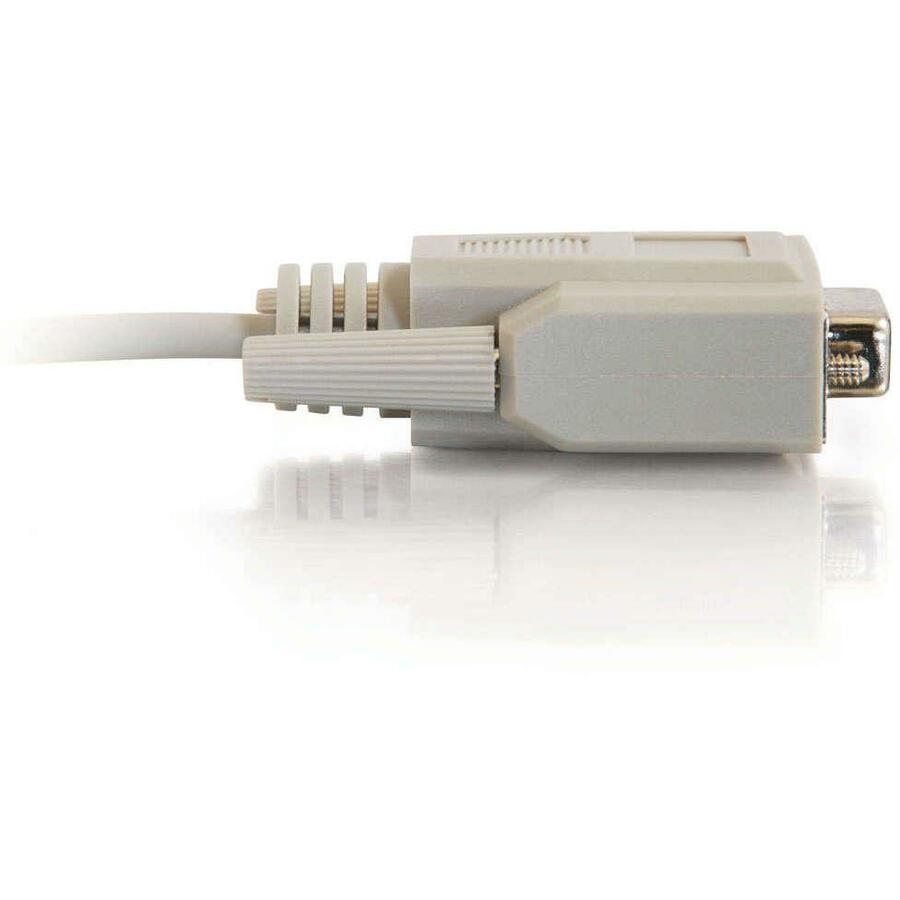 Right Image for C2G 1ft DB9 F/F Null Modem Cable - Beige