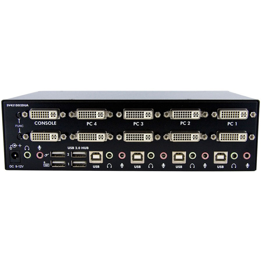 Rear Image for StarTech.com 4 Port Dual DVI USB KVM Switch w/ Audio & USB Hub