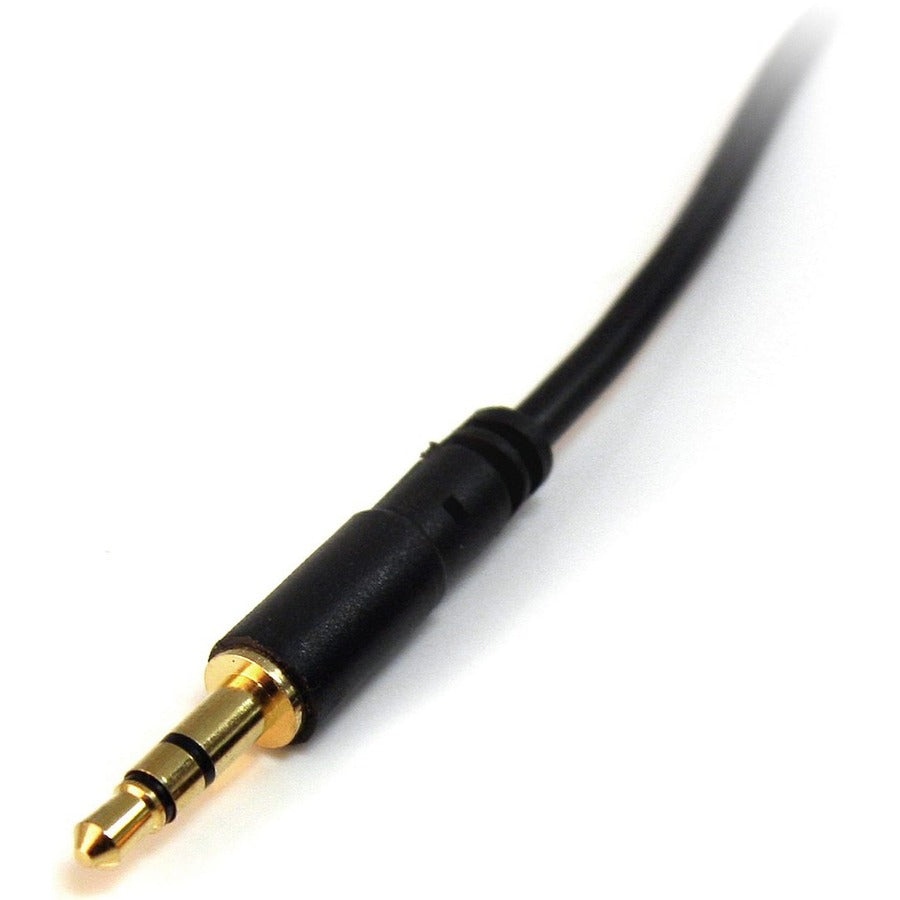 Alternate-Image1 Image for StarTech.com 6 ft Slim 3.5mm Stereo Audio Cable - M/M