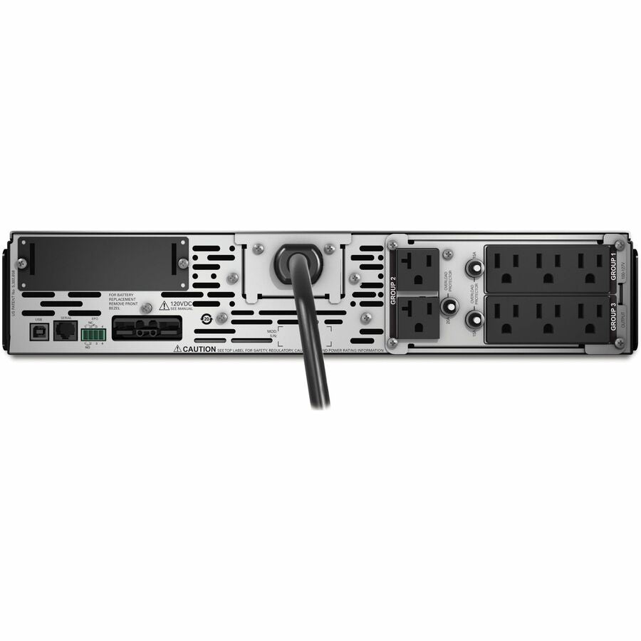 Rear Image for APC Smart-UPS X, Line Interactive, 2200VA, Rack/tower convertible 2U, 100V-127V, 6x 5-15R+2x 5-20R NEMA, SmartSlot, Extended runtime