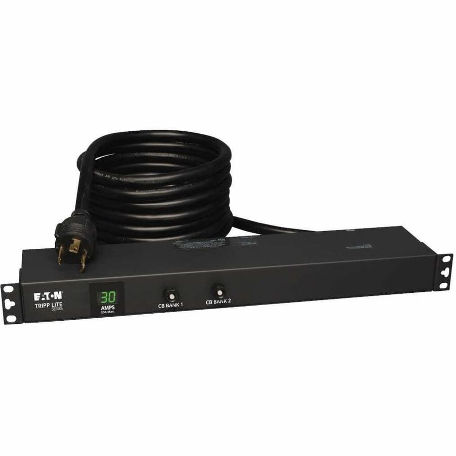 Alternate-Image5 Image for Eaton Tripp Lite Series 2.9kW Single-Phase Local Metered PDU, 120V Outlets (12 5-15/20R), L5-30P, 15 ft. (4.57 m) Cord, 1U Rack-Mount