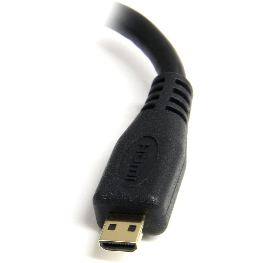 Alternate-Image2 Image for StarTech.com Micro HDMI to HDMI Adapter Dongle, 4K High Speed Micro HDMI to HDMI Converter, Micro HDMI Type-D Device to HDMI TV/Display