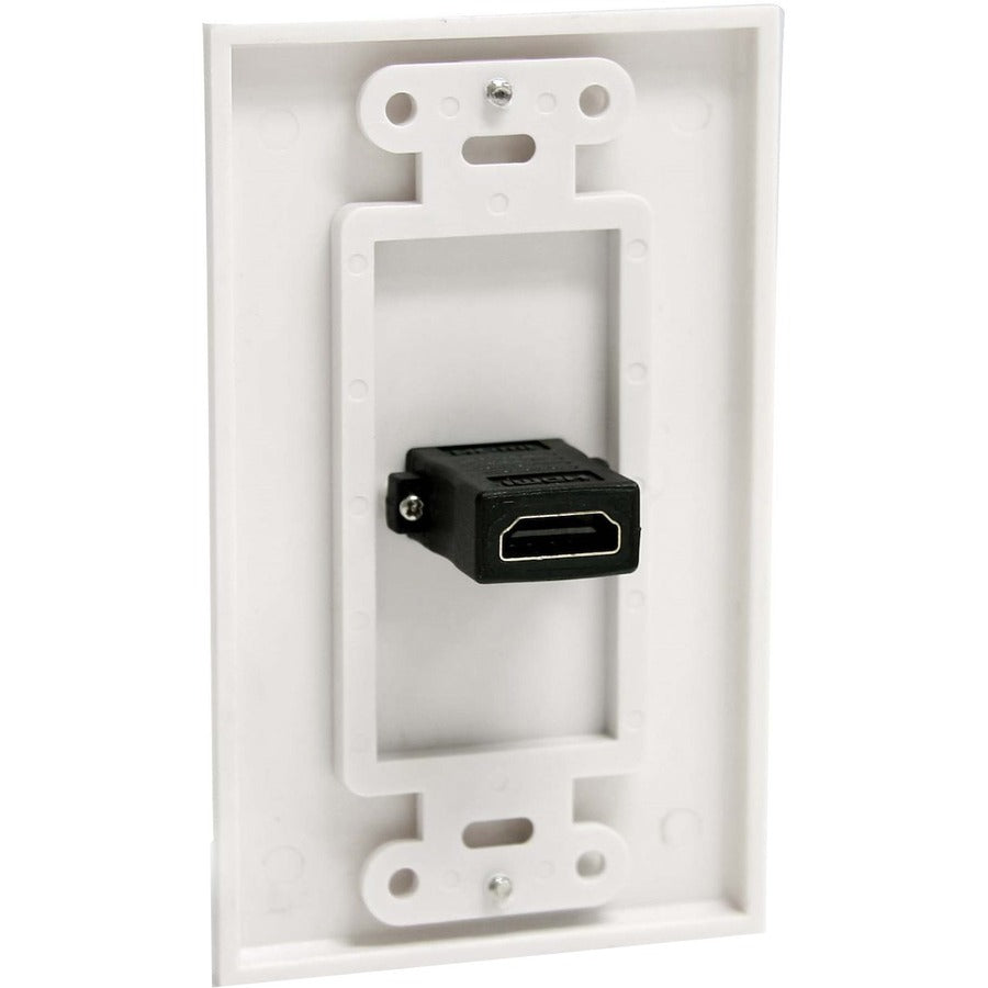Alternate-Image1 Image for StarTech.com Single Outlet Female HDMI® Wall Plate White
