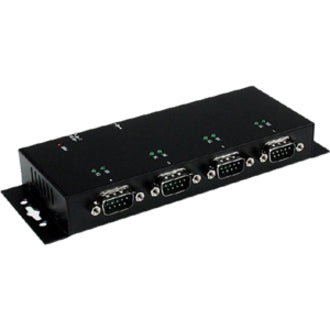 Right Image for StarTech.com USB to Serial Adapter Hub? 4 Port? Industrial? Wall Mount? Din Rail? COM Port Retention â�" FTDI USB Serial