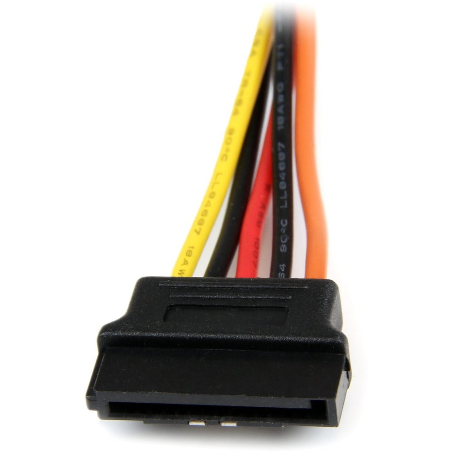 Alternate-Image4 Image for StarTech.com 6in Latching SATA Power Y Splitter Cable Adapter - M/F