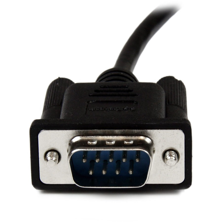 Alternate-Image4 Image for StarTech.com 2m Black DB9 RS232 Serial Null Modem Cable F/M