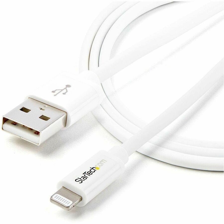 Alternate-Image3 Image for StarTech.com 1m (3ft) White Apple® 8-pin Lightning Connector to USB Cable for iPhone / iPod / iPad