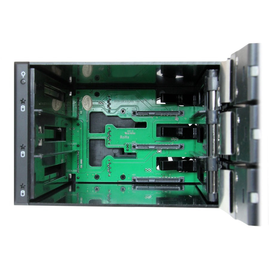 Alternate-Image4 Image for StarTech.com 3 Bay Aluminum Trayless Hot Swap Mobile Rack Backplane for 3.5in SAS II/SATA III - 6 Gbps HDD