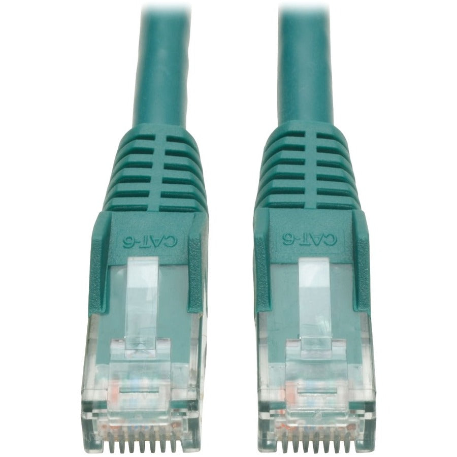 Main Image for Eaton Tripp Lite Series Cat6 Gigabit Snagless Molded (UTP) Ethernet Cable (RJ45 M/M), PoE, Green, 1 ft. (0.31 m)