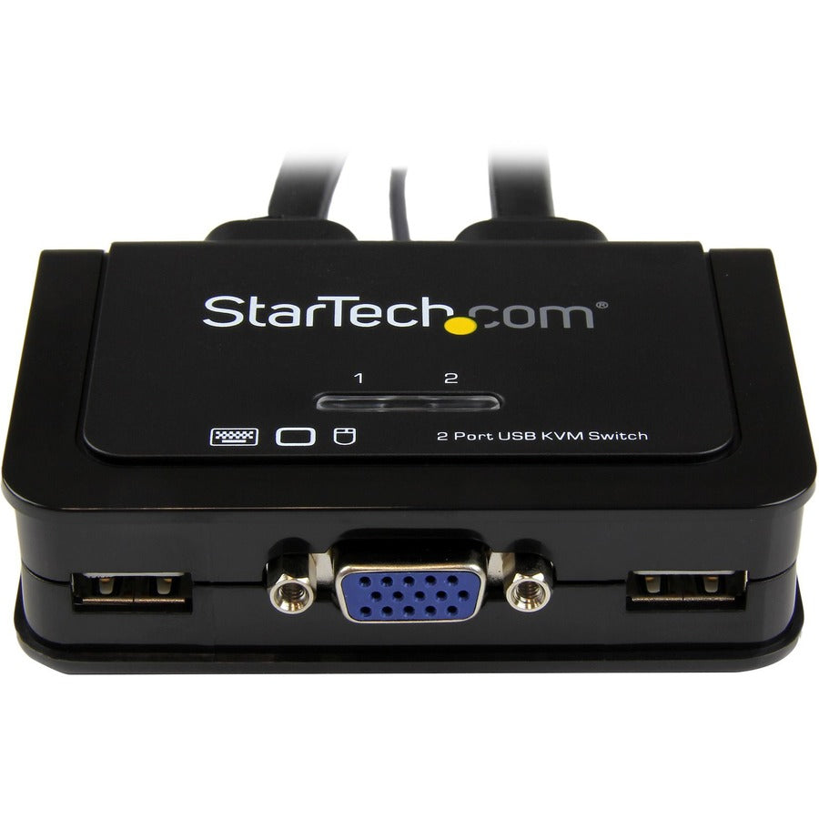 Rear Image for StarTech.com 2 Port USB VGA Cable KVM Switch - USB Powered with Remote Switch