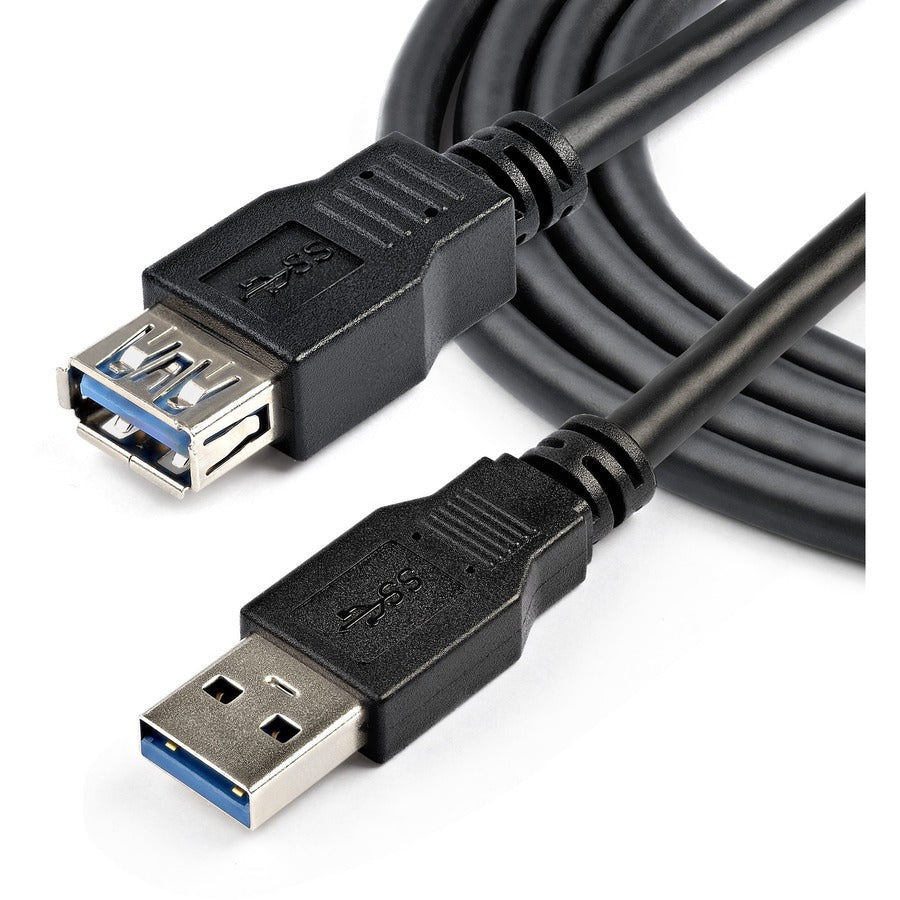 Alternate-Image3 Image for StarTech.com 2m Black SuperSpeed USB 3.0 (5Gbps) Extension Cable A to A - M/F