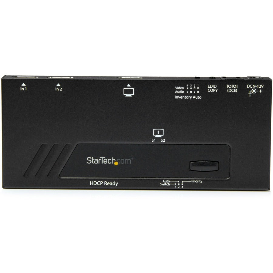 Alternate-Image3 Image for StarTech.com 2-Port HDMI Automatic Video Switch - 4K 2x1 HDMI Switch with Fast Switching, Auto-Sensing and Serial Control