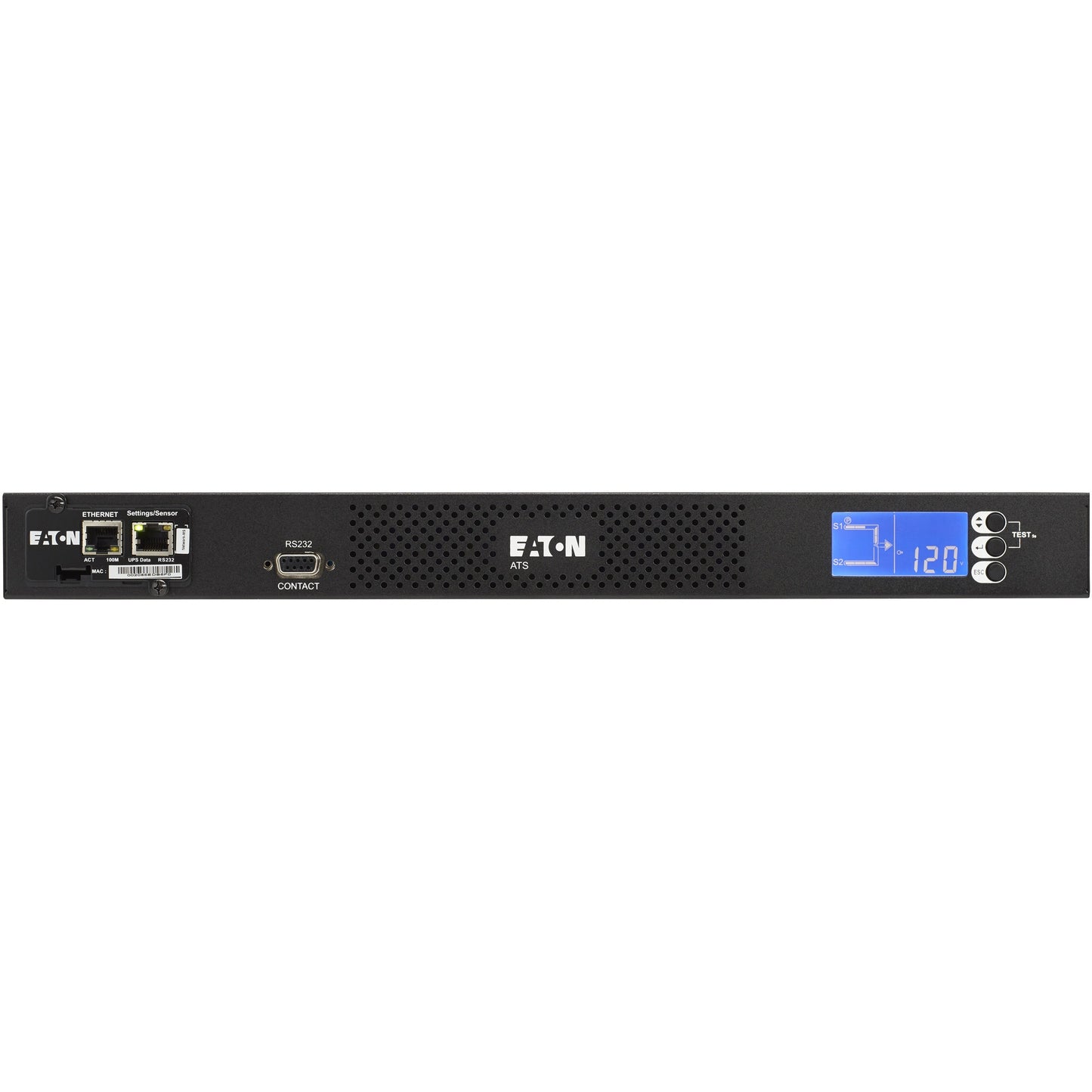 Main Image for Eaton ATS Rack PDU 1U 120V 1.44 kW 2 NEMA 5-15P Input and 10 5-15R Single-Phase