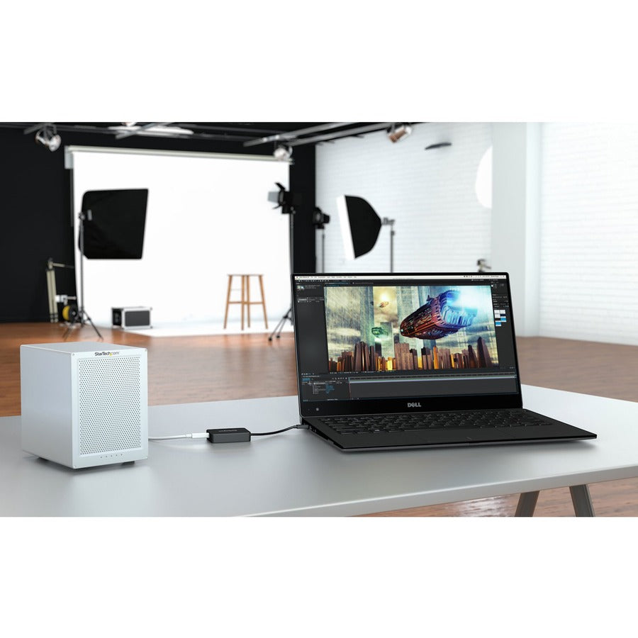 Alternate-Image4 Image for StarTech.com Thunderbolt 3 to Thunderbolt 2 Adapter - TB3 Laptop to TB2/TB1 Displays & Devices - Thunderbolt Converter - Windows & Mac