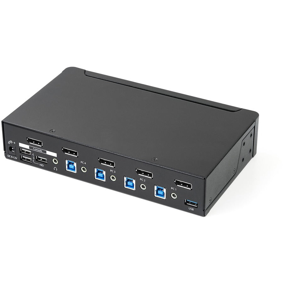 Right Image for StarTech.com 4-Port DisplayPort KVM Switch - DP KVM Switch with Built-in USB 3.0 Hub for Peripherals - 4K 30 Hz