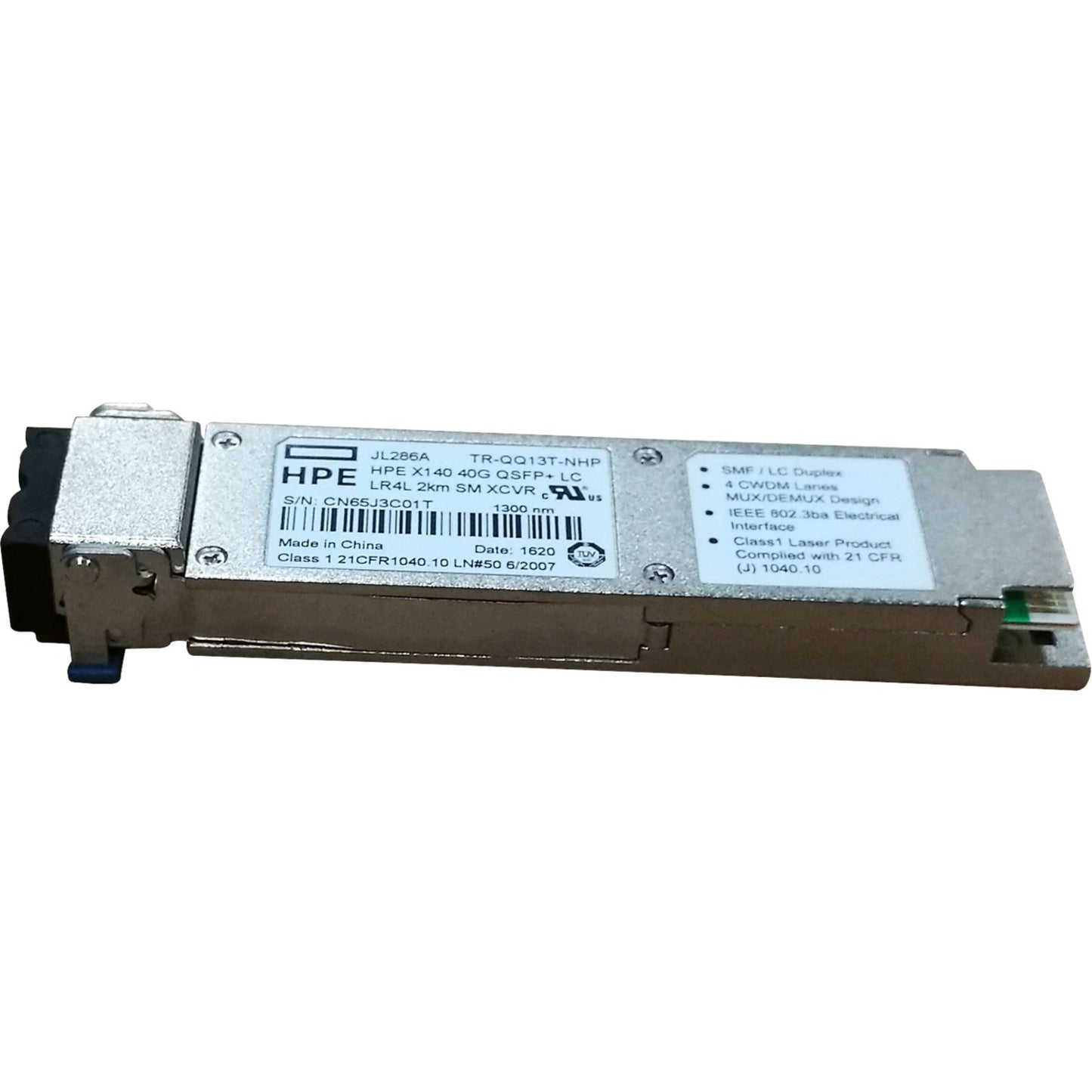 Main Image for HPE X140 40G QSFP+ LC LR4L 2KM SM Transceiver