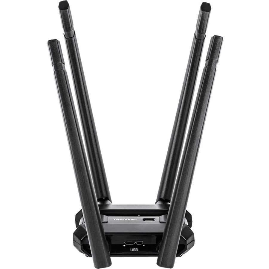 Right Image for TRENDnet AC1900 High Power Dual Band Wireless USB Adapter, TEW-809UB, Stream 4K HD Video, Windows-Mac OS Compatible, USB 3.0 to USB Type A, Black