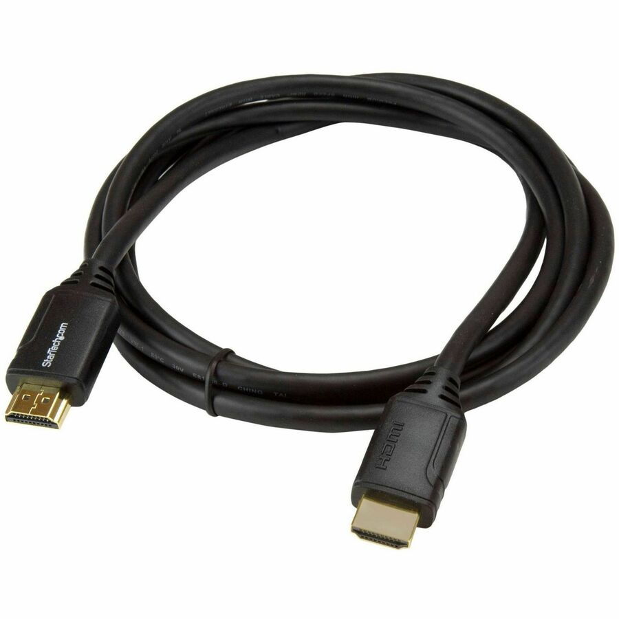 Alternate-Image3 Image for StarTech.com 6ft (2m) Premium Certified HDMI 2.0 Cable with Ethernet, High Speed Ultra HD 4K 60Hz HDMI Cable HDR10, UHD HDMI Monitor Cord