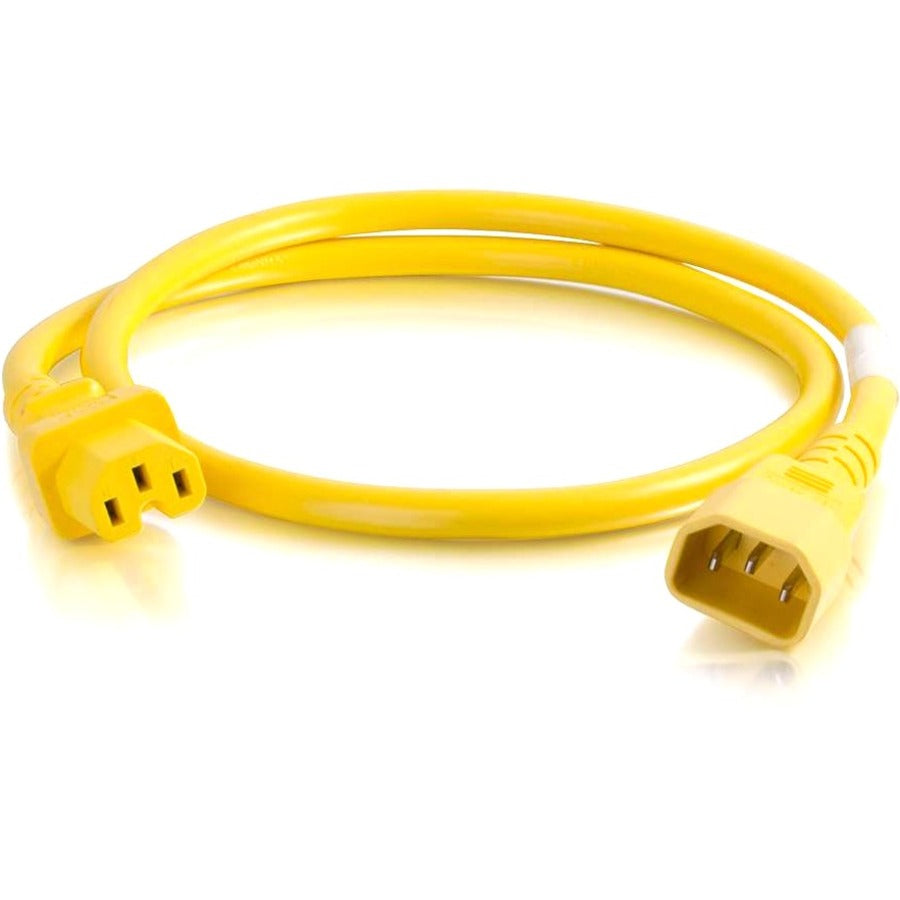 Main Image for C2G 4ft Universal Power Cord - 14 AWG - IEC320C14 to IEC320C13 - Yellow
