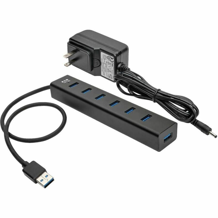 Alternate-Image5 Image for Eaton Tripp Lite Series 7-Port Portable USB 3.x (5Gbps) Mini Hub, Aluminum