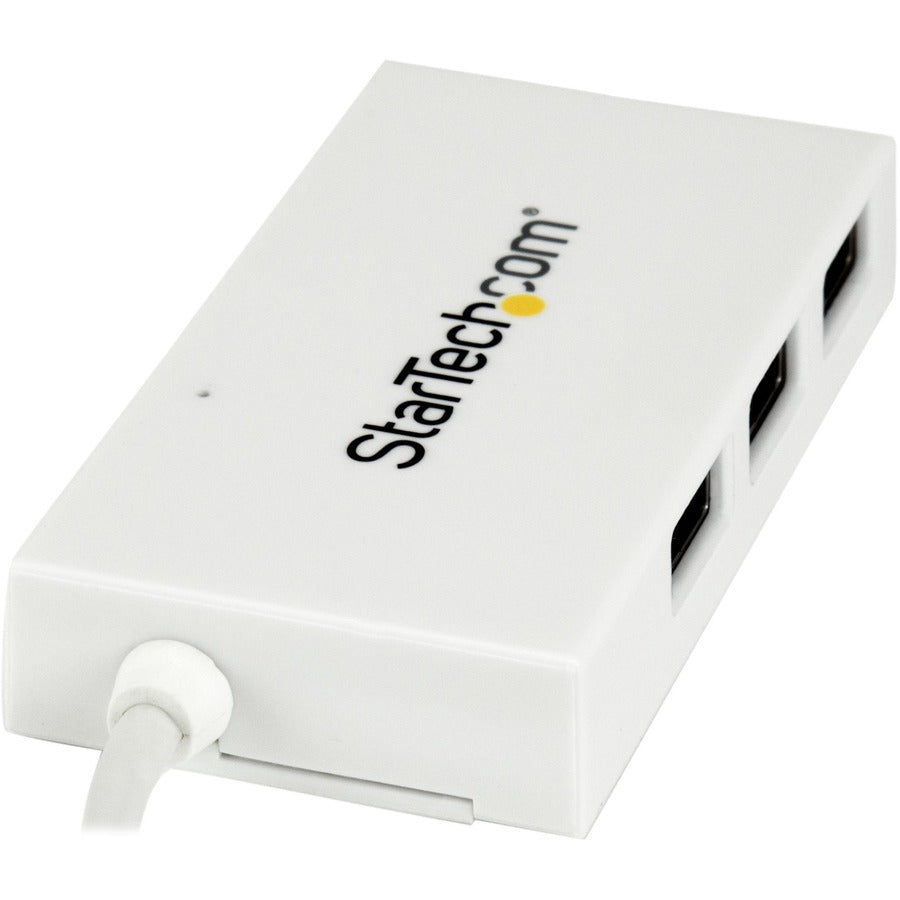 Alternate-Image4 Image for StarTech.com 4 Port USB C Hub with 1x USB-C & 3x USB-A (SuperSpeed 5Gbps) - USB Bus Powered - Portable/Laptop USB 3.0 Type-C Hub - White