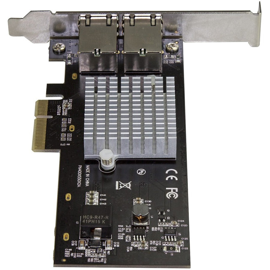 Alternate-Image2 Image for StarTech.com Dual Port 10G PCIe Network Adapter Card - Intel-X550AT 10GBASE-T PCI Express 10GbE Multi Gigabit Ethernet 5 Speed NIC 2port