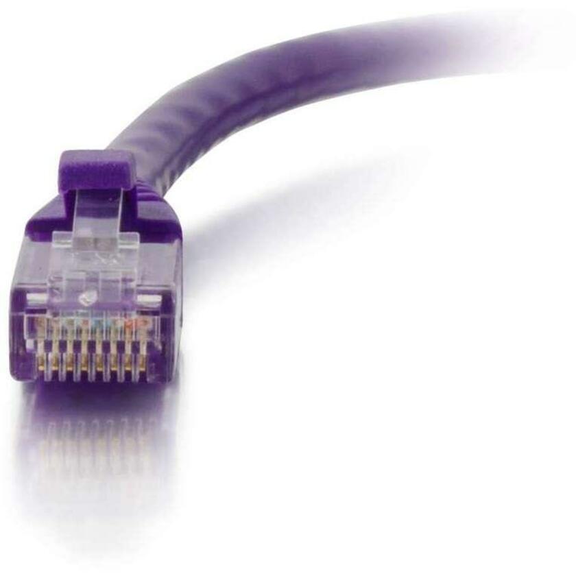 Front Image for C2G 1ft Cat6 Ethernet Cable - Snagless Unshielded (UTP) - Purple