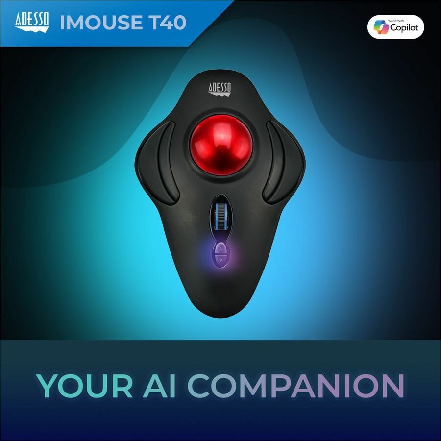 Alternate-Image7 Image for Adesso iMouse T40 Wireless Programmable Ergonomic Trackball Mouse