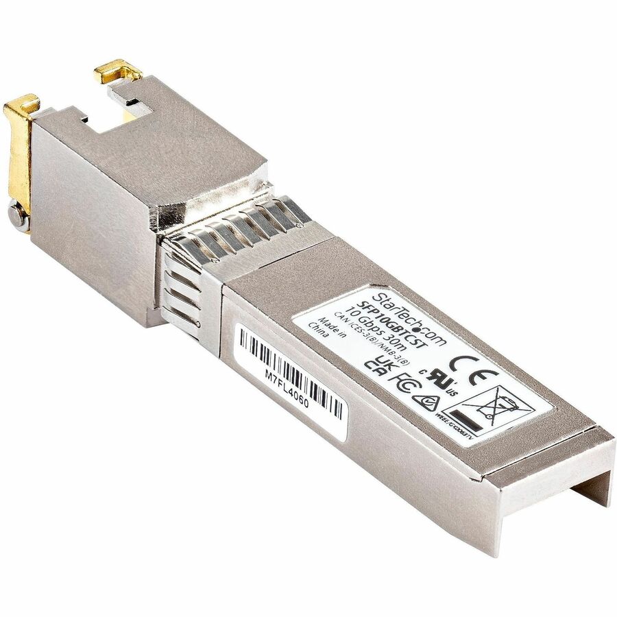 Alternate-Image5 Image for StarTech.com Cisco SFP-10GB-T-X Compatible SFP+ Module - 10GBASE-T - 10GE Gigabit Ethernet SFP+ SFP to RJ45 Cat6/Cat5e Transceiver - 30m