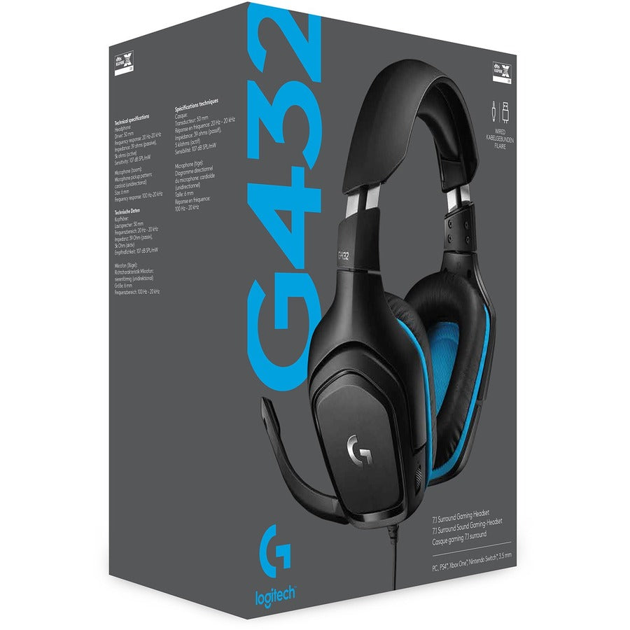 Alternate-Image5 Image for Logitech G G432 7.1 Surround Sound Gaming Headset
