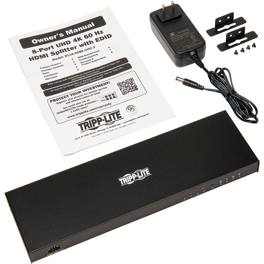 Alternate-Image3 Image for Eaton Tripp Lite Series 8-Port HDMI Splitter - 4K @ 60 Hz, HDCP 2.2, EDID Management