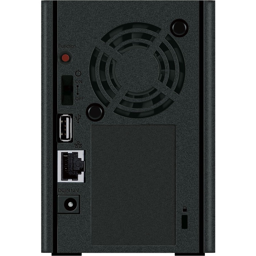 Rear Image for BUFFALO LinkStation SoHo 220 2-Bay Personal Cloud Office NAS 4TB (2x2TB) with Hard Drives Included