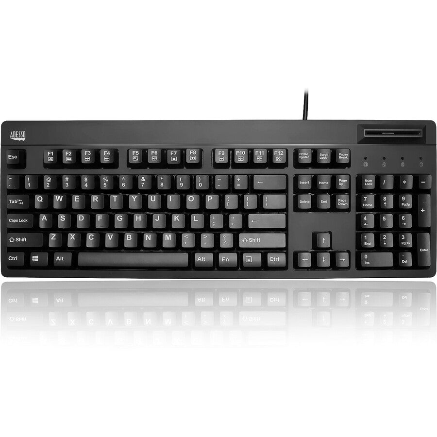 Top Image for Adesso EasyTouch 630SB-TAA - Smart Card Reader Keyboard (TAA Compliant)