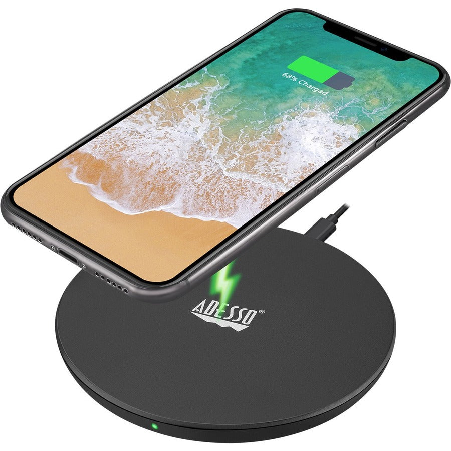 Alternate-Image9 Image for Adesso 10W Max Qi-Certified Disc-Style Wireless Charger