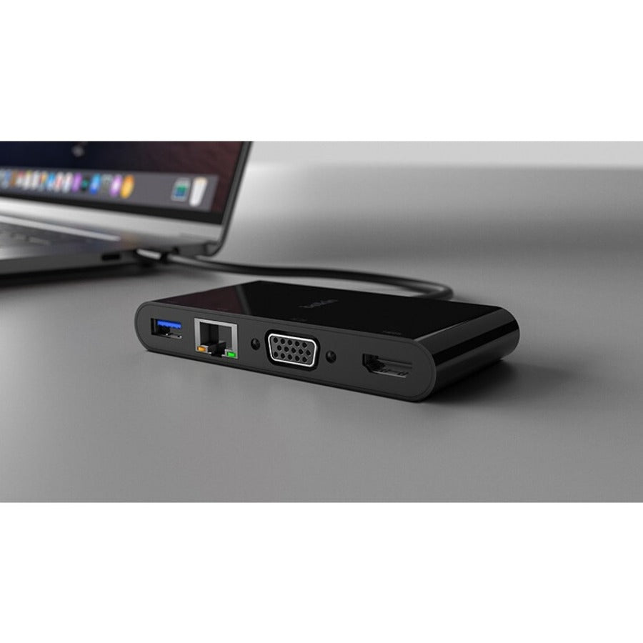 Alternate-Image7 Image for Belkin USB-C Multiport Adapter, USB-C to HDMI - USB A 3.0 - VGA - Ethernet, up 4k Resolution