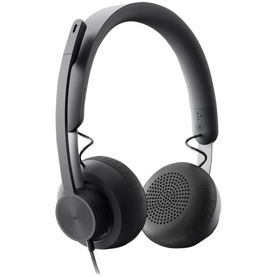Right Image for Logitech Zone Wired Noise Cancelling Headset, Certified for Microsoft Teams with advanced noise-canceling mic, USB-C with USB-A adapter, graphite.