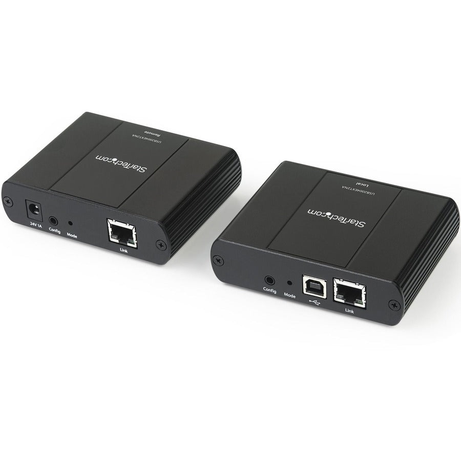 Right Image for StarTech 4 Port USB 2.0 Extender Hub over Cat5e or Cat6 Ethernet Cable - 330ft/100m Metal USB 2.0 Extender Kit - ESD, Powered, 480mbps