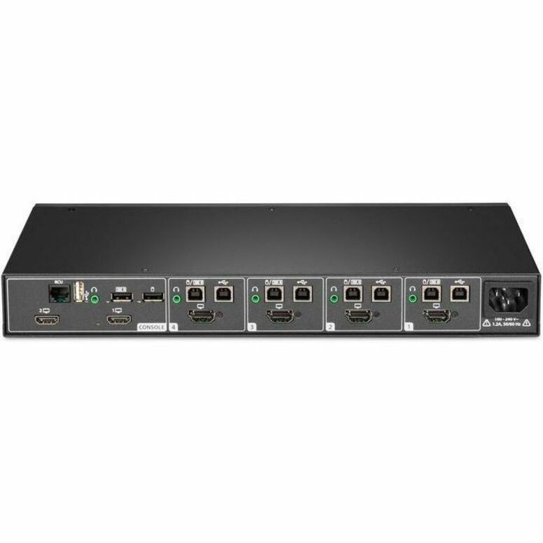 Alternate-Image4 Image for Vertiv Avocent Cybex Secure MultiViewer KVM Switch, 4 Port, Cursor Navigation Switching, NIAP Version 4.0 Certified, TAA Compliant (SCMV245DPH-400)