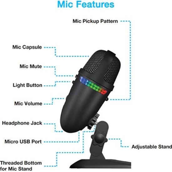Alternate-Image3 Image for Cyber Acoustics Teton CVL-2009 Wired Microphone