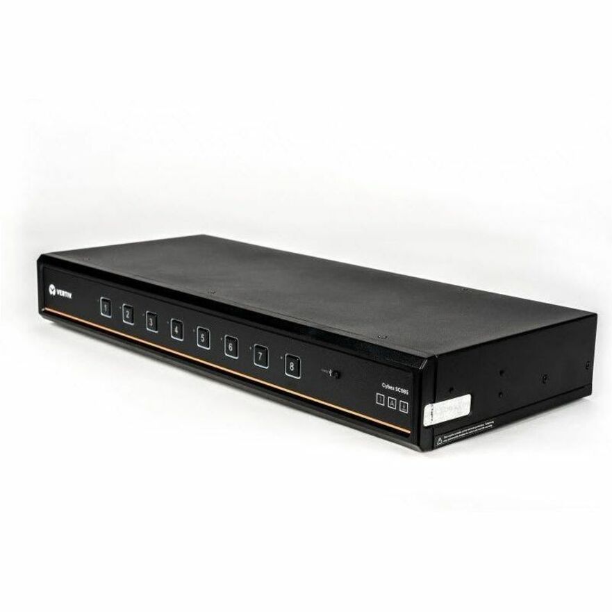 Left Image for Vertiv Avocent Cybex SC900 Secure Desktop KVM Switch, Dual Head Monitor, 8 Port, Common Access Card, NIAP Version 4.0, TAA Compliant (SC985DPH-400)