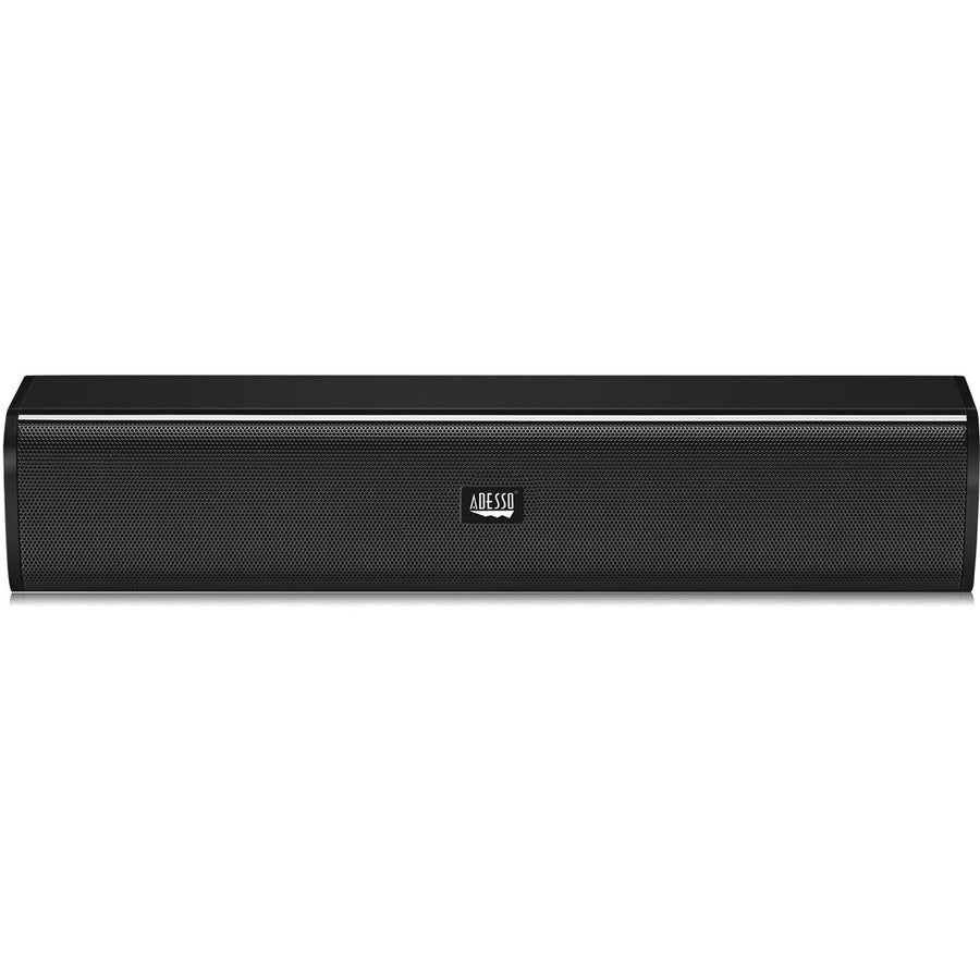 Front Image for Adesso Xtream S5 USB-Powered Desktop Computer Sound Bar Speaker with Dynamic Sound- 5W x 2 - Portable