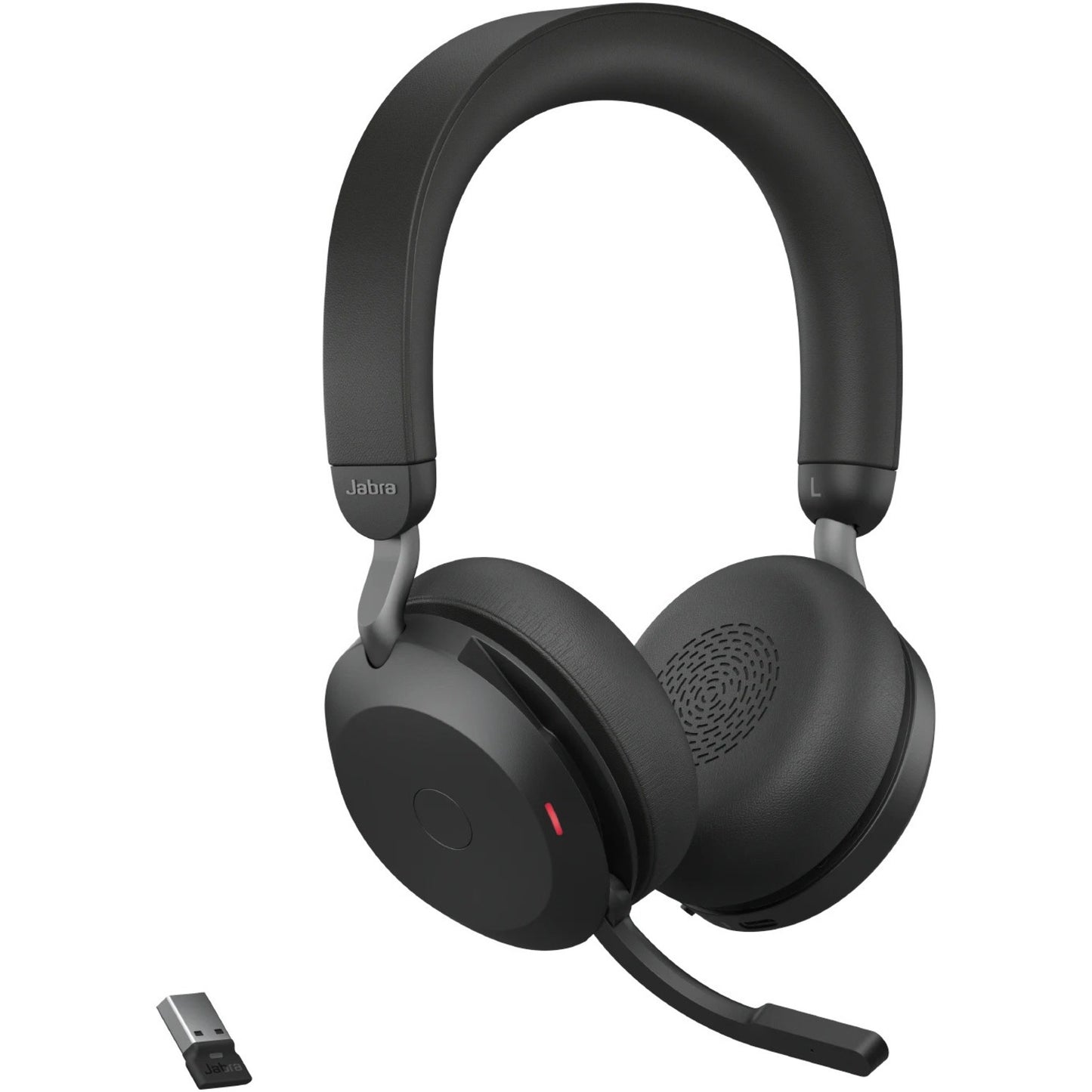 Main Image for Jabra Evolve2 75 Wireless On-ear Stereo Headset - USB-A - Unified Communication - With Charging Stand - Black - Binaural - Ear-cup - 3000 cm - Bluetooth - 20 Hz to 20 kHz - MEMS Technology Microphone - Noise Cancelling