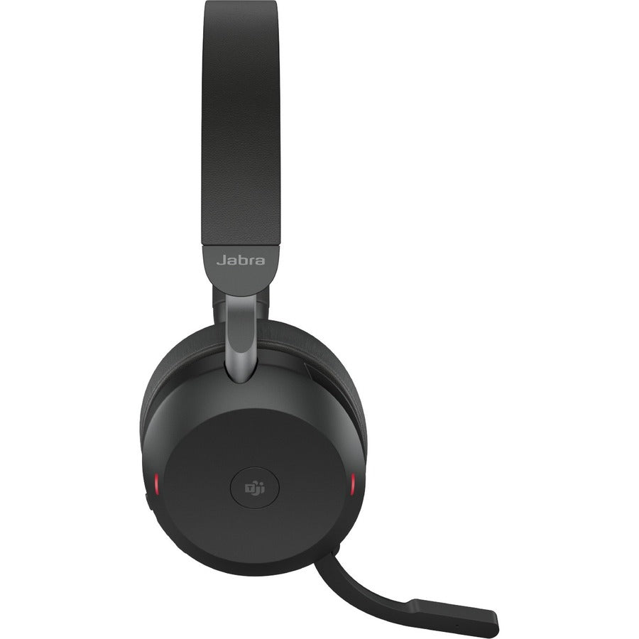 Right Image for Jabra Evolve2 75 Wireless On-ear Stereo Headset - USB-C - For MS Teams - With Charging Stand - Black - Binaural - Ear-cup - 3000 cm - Bluetooth - 20 Hz to 20 kHz - MEMS Technology Microphone - Noise Cancelling