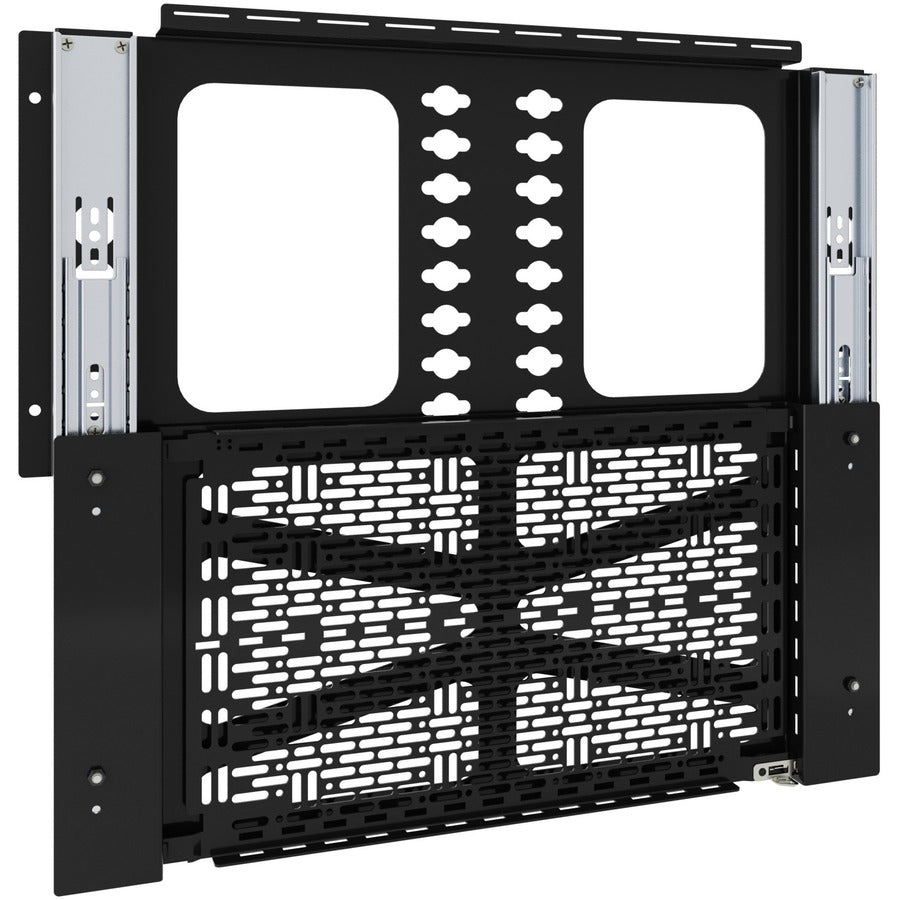 Right Image for Chief Proximity Component Storage Slide-Lock Panel for AV Systems - Black