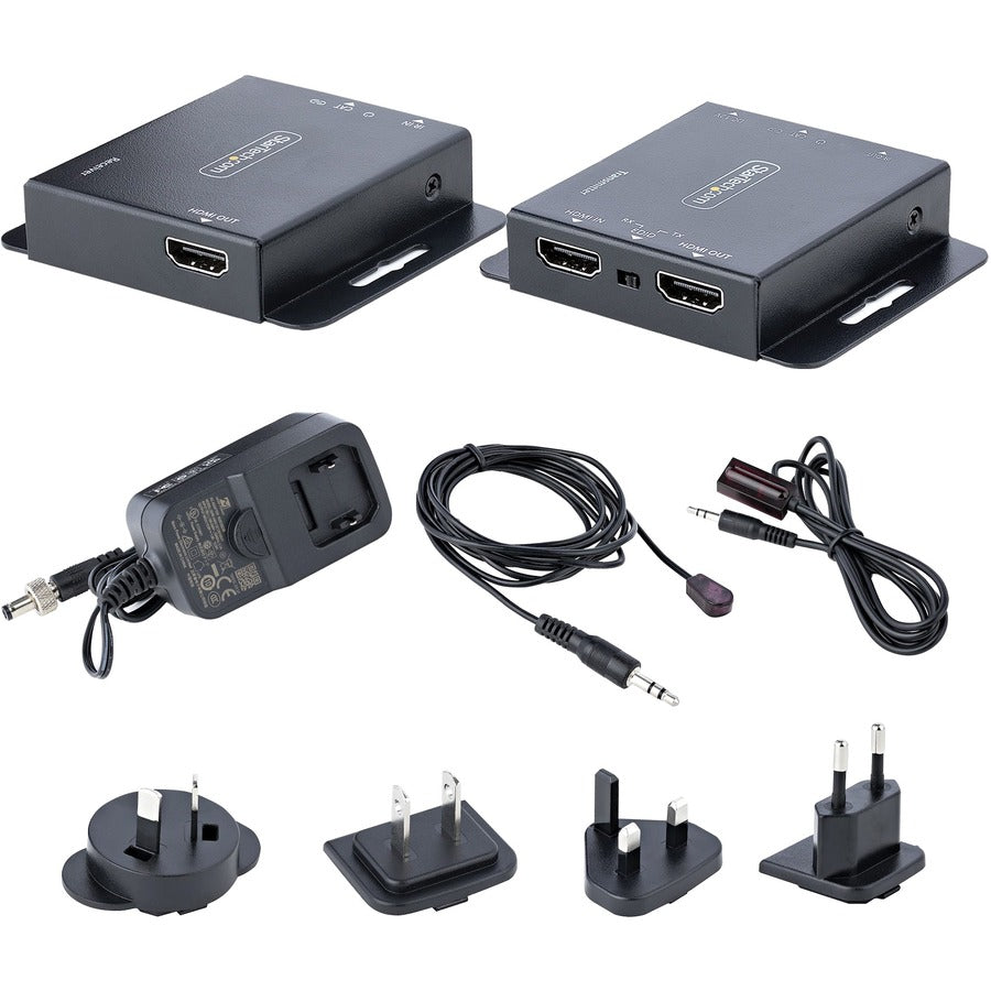 Alternate-Image8 Image for StarTech 4K HDMI Extender over CAT6/CAT5 Ethernet Cable, 4K 30Hz or 1080p 60Hz Video Extender, HDMI Transmitter and Receiver Kit
