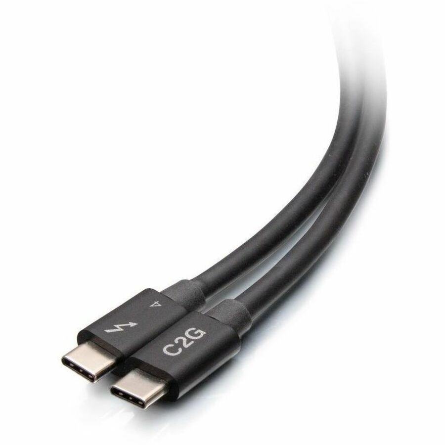 Alternate-Image5 Image for C2G 2.5ft Thunderbolt 4 Cable - USB C Thunderbolt 4 Cable - 100W - 40Gbps - 8K 60Hz
