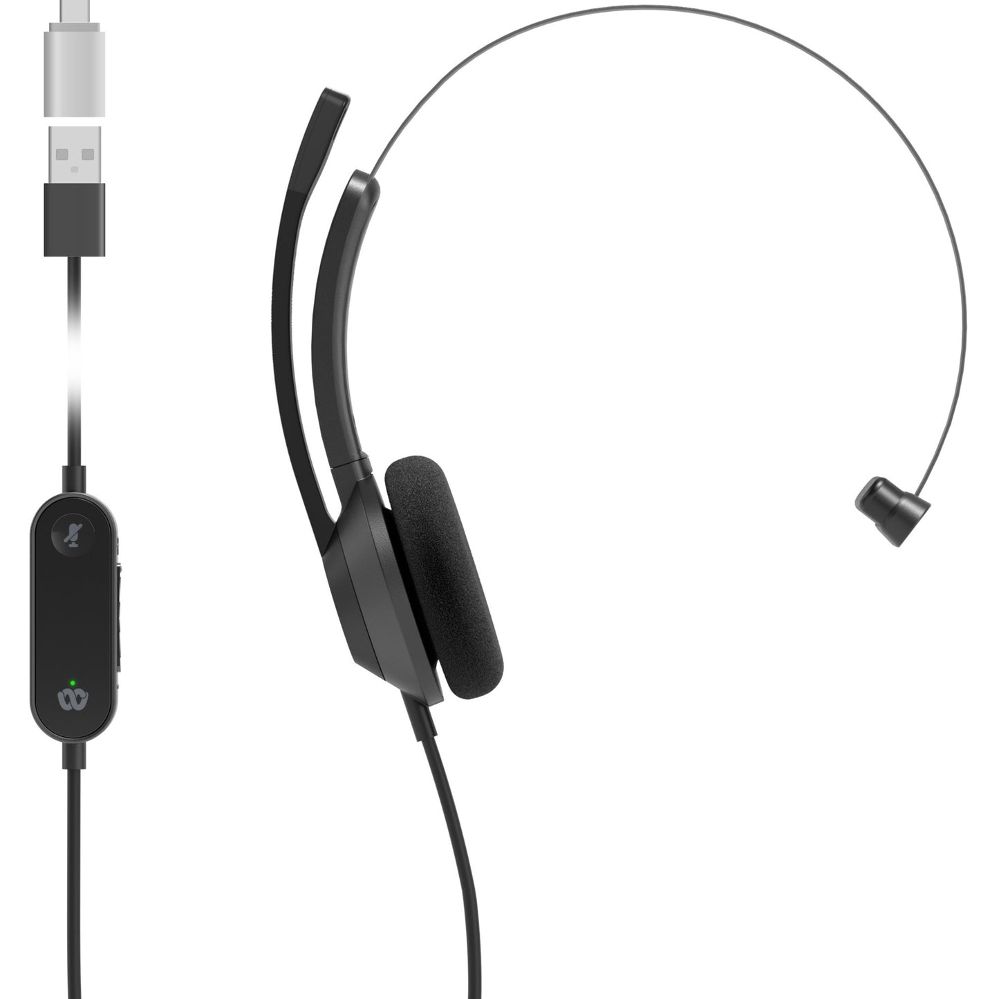 Main Image for Cisco Headset 321 Wired Single On-Ear Carbon Black USB-A