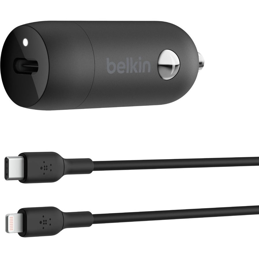 Alternate-Image2 Image for Belkin Boost↑Charge™ 30W Fast Car Charger, Compact Design w/USB-C Power Delivery Port, Universal Compatibility for iPhone 14, Galaxy S23, Note Series, and More - Black